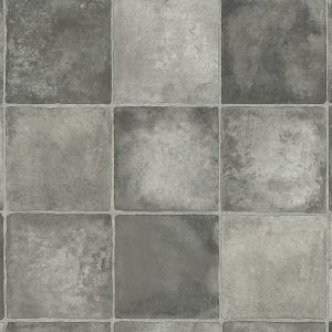 Grey P1536 Stone Effect Vinyl Flooring For Living room, Hallway, Utility Room, Kitchen With R10 Rating & Cushion Backing Lino Flooring Sheet