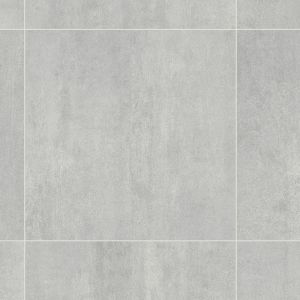Grey Tile Effect Anti-Slip Vinyl Flooring Sheet For Kitchen, Bathroom, Living Room, 3.8mm Lino Flooring